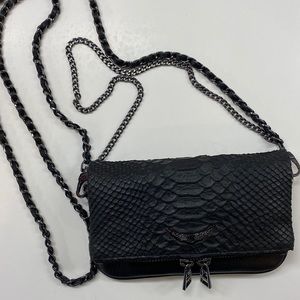 ZADIG & VOLTAIRE Rock Nano Savage Clutch Bag - Black